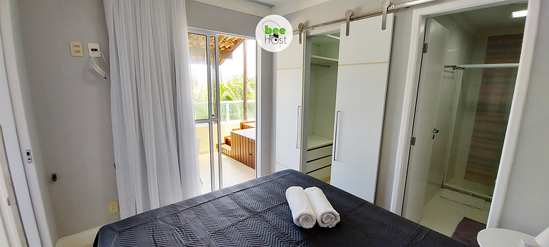 Duplex com banheira e vista mar - COSTE0100