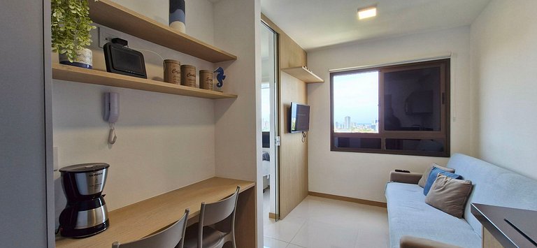 COFDR0104 - Quarto e sala para 3 pessoas