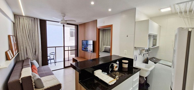 COGRA0104 - Cama queen e varanda no Graça Prime