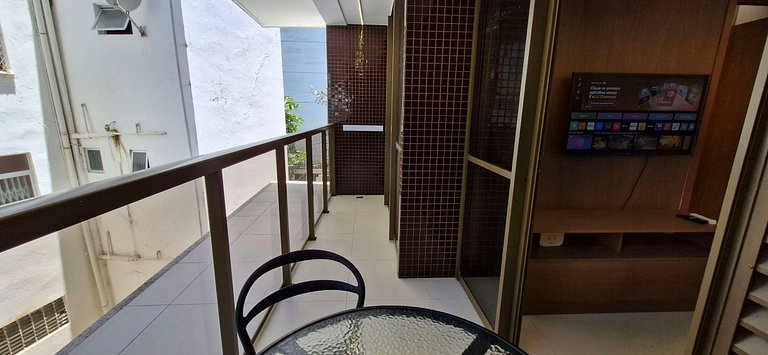 COGRA0104 - Cama queen e varanda no Graça Prime