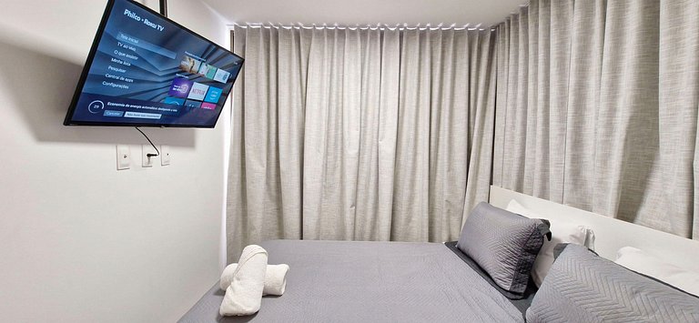 COGRA0104 - Cama queen e varanda no Graça Prime