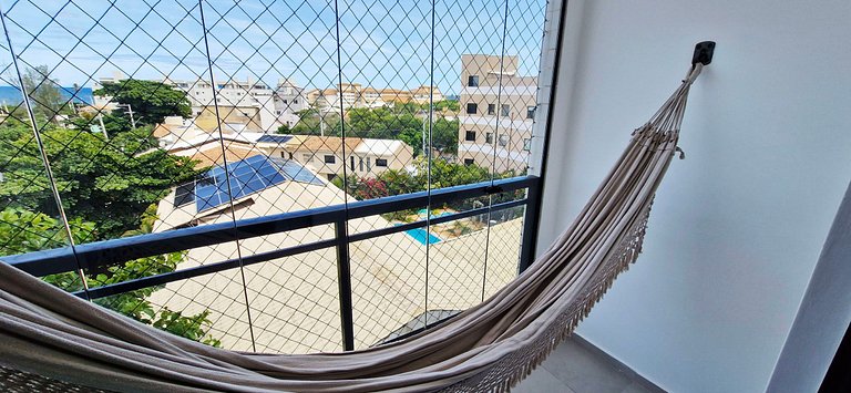 Balcón con vistas al mar y hamaca - COSTE0111