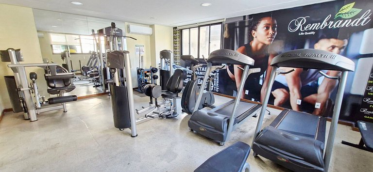 Quarto y sala con balcón en Armação - COARM0110