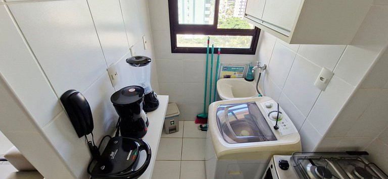 Quarto y sala con balcón en Armação - COARM0110