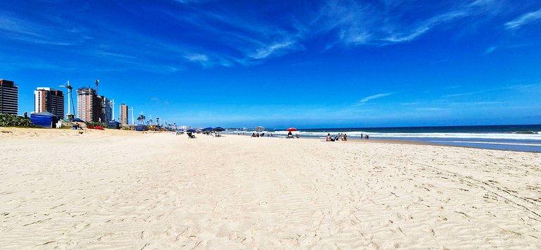 Climatizado e vista mar no Beach Class - COJAG0102