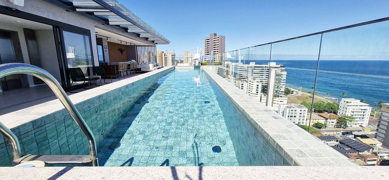 Sea view balcony at Barra Beach - COBAR0151